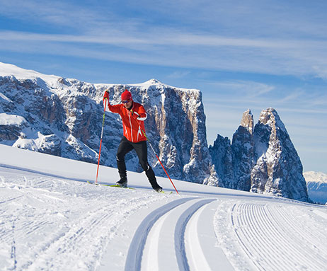 Langlaufen in den Dolomiten