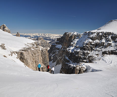 Skitour in den Dolomiten