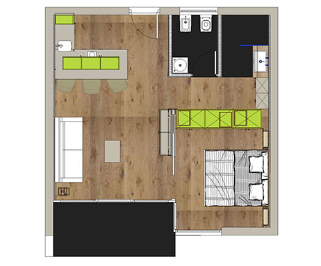 Appartement Tschamin