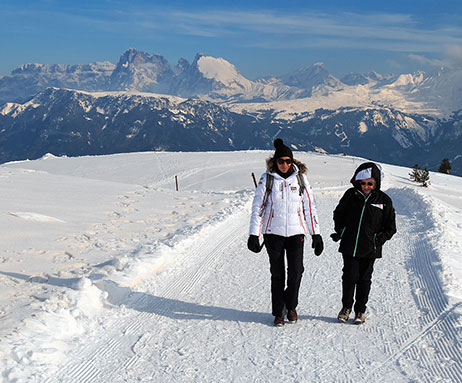 Winterwandern in den Dolomiten