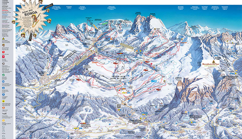 Skimap Seiseralm